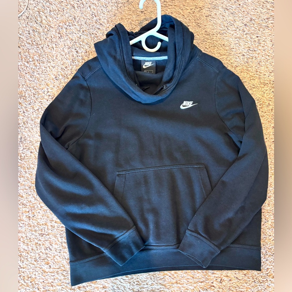 Nike Black Cowl Neck Hoodie - Women’s Large